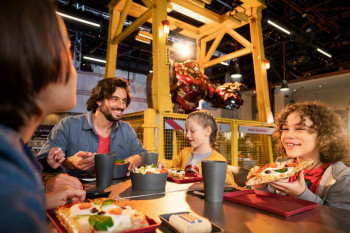 Family dining at PYM Kitchen