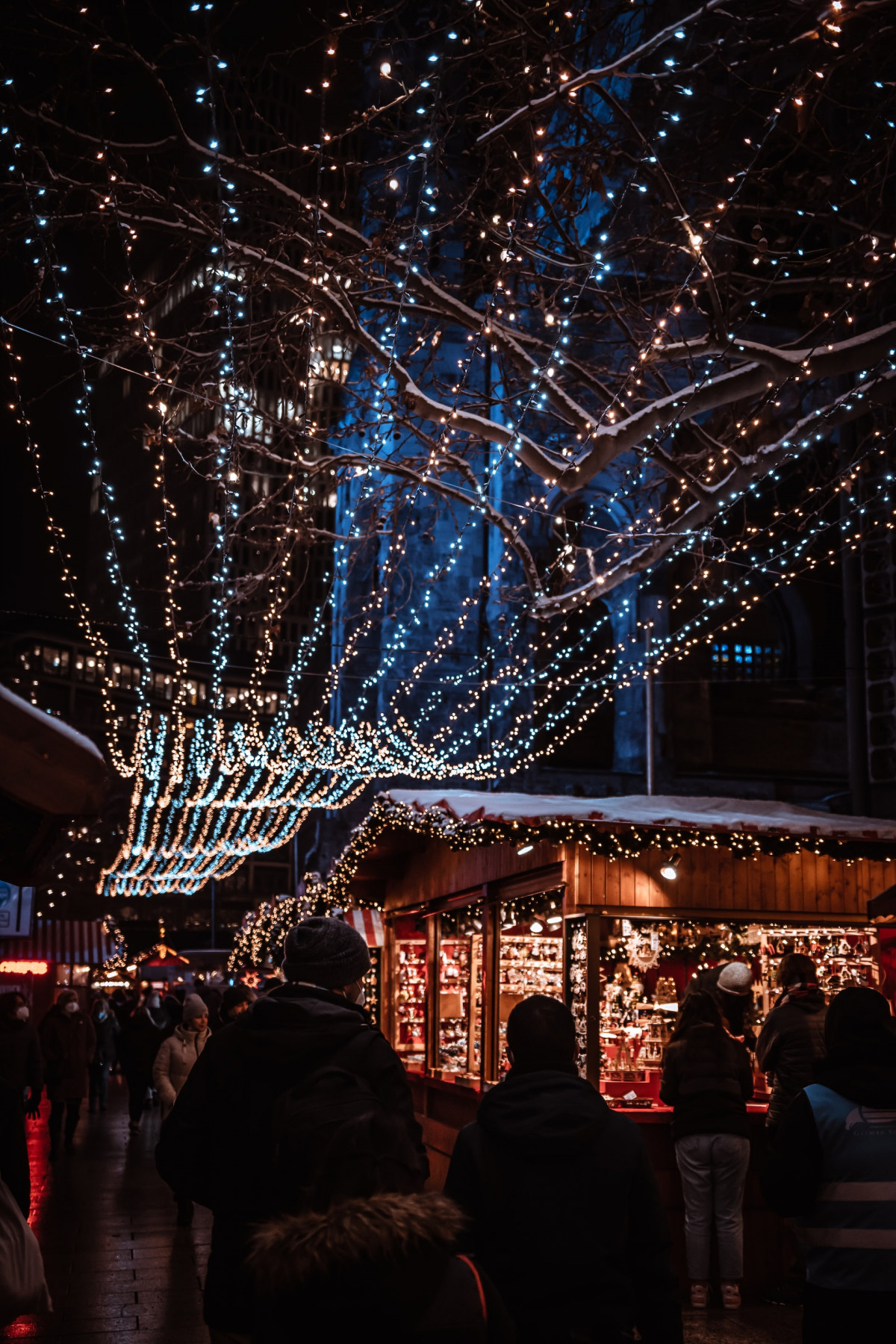 lights over christmas market