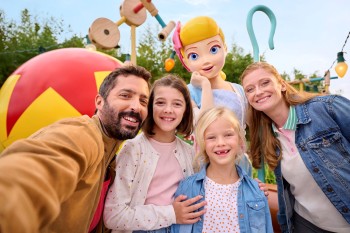 family selfie at disneyland v2